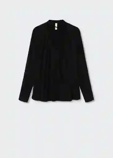 Blusa Glory Negro Talla S Mujer Mango