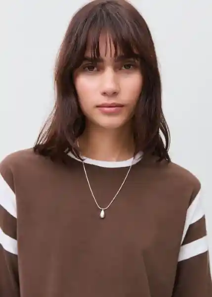 Camiseta Chocolat Marrón Talla 20 Teen Niñas Mango