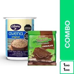 Combos Plus One: Avena Vaso Original Alpina + Brownie Mamaia