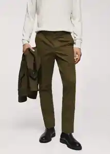 Pantalón Hades Khaki Talla 46 Hombre Mango