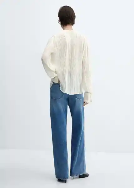 Blusa Alice Crudo Talla M Mujer Mango