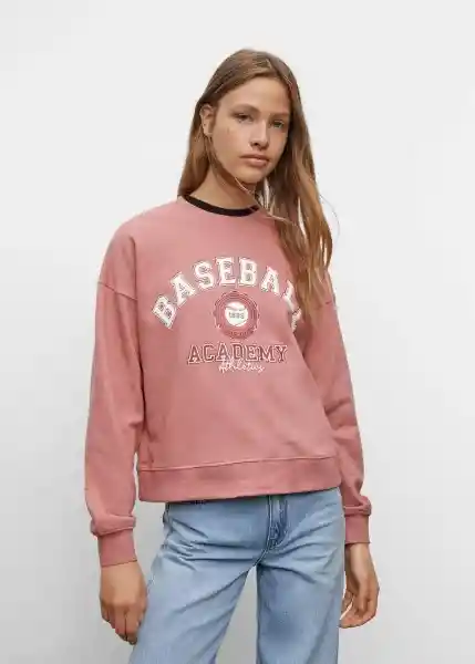 Sudadera Baseball Rosa Pastel Talla 21 Teen Niñas Mango