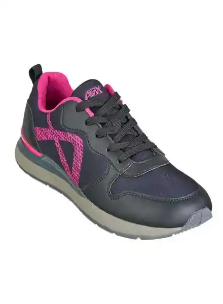 Aeroflex Zapatos Jogger Deportivo MujerNegro/Morado Talla 38