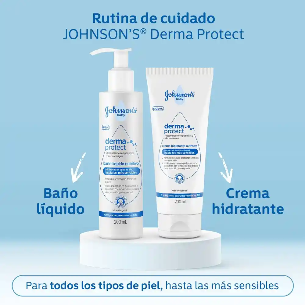 Baño Líquido Bebé JOHNSON'S Derma Protect x 200 ML