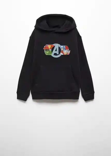 Sudadera Avengers Niños Negro Talla 8 Mango