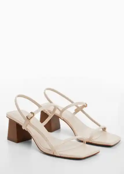 Sandalias Vica Beige Talla 39 Mujer Mango