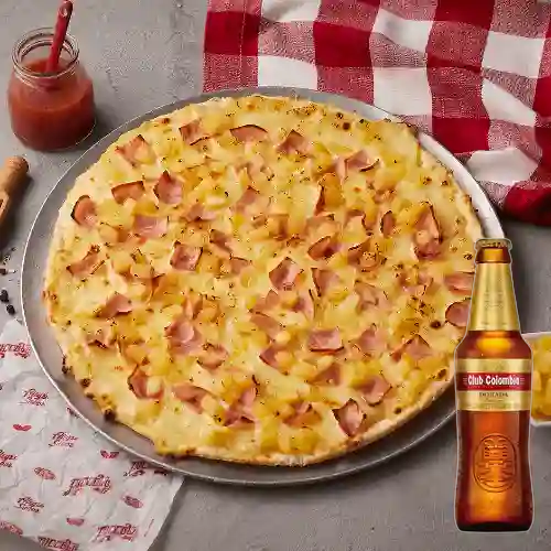 Combo Cupón 4 - Pizza Piccolo Hawaiana + Club Col. Dorada 330ml