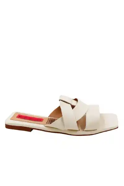 Sandalias Plana Willow Marfil 37 Mercedes Campuzano