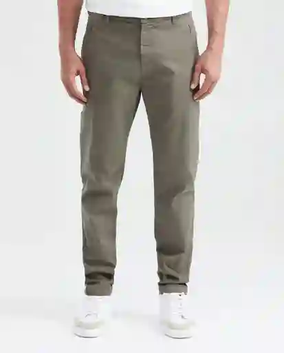 Pantalón Elasticated Waist Verde Cocodrilo Talla 34 Chevignon