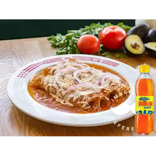 Combo Enchilada Mixta. + Colombiana 250 ml