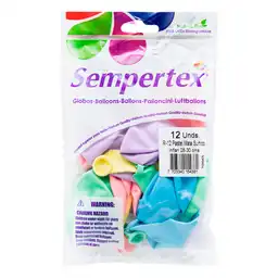 Sempertex Globos Pastel Mate Surtido R-12