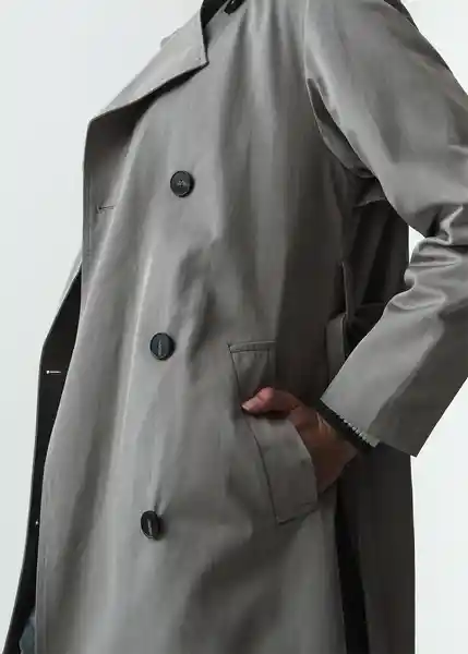 Chaqueta Mujer Gris Elefante Medio Talla L 523G036 Naf Naf