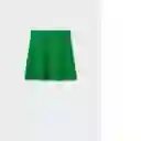 Falda Primary Verde Talla L Mujer Mango