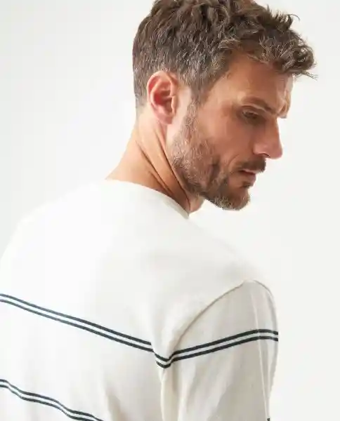 Camiseta Manga Corta Crudo Porcelana Claro Talla XL Chevignon