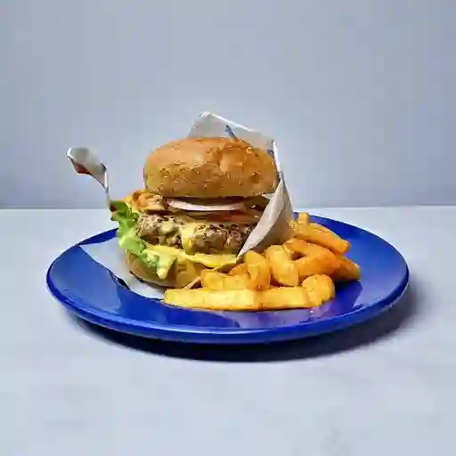 Combo Cheeseburger + Birra
