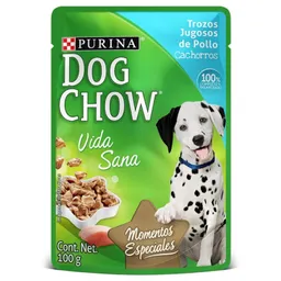 Dog Chow Alimento Húmedo para Perro Cachorro Trozos de Pollo