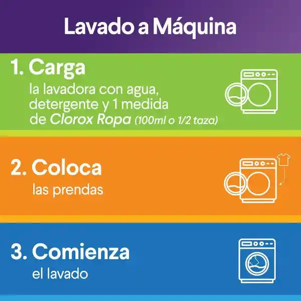 Quitamanchas Sin Cloro Clorox Ropa 4 en 1 de Color 450 mL