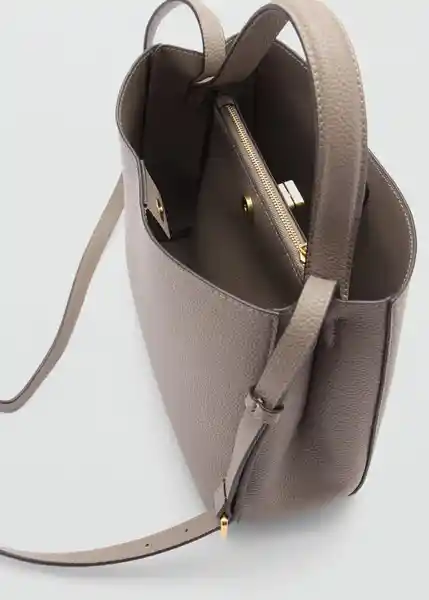 Bolso G Pedra Taupe Talla 99 Mujer Mango