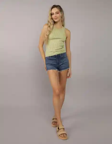 Suéter Mujer Tejido Verde Talla: SMALL 1449309 American Eagle