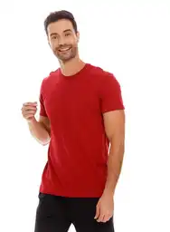 Camiseta Manga Corta Cuello Redondo Vino Talla L Bronzini