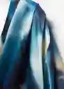 Blusa Vega-W Azul Noche Talla L Mujer Mango