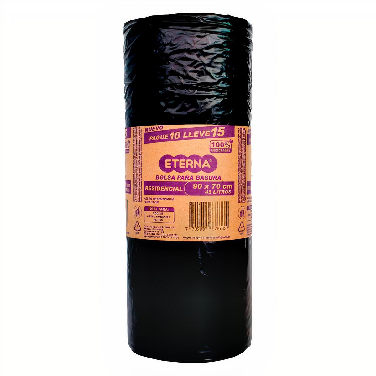 Eterna Bolsa para Basura Alta Resistencia 90x70cm 45L