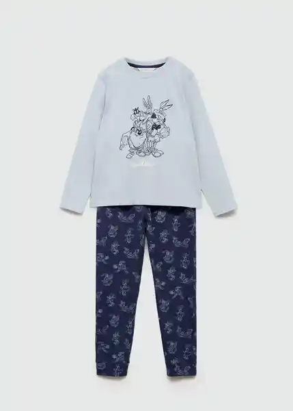 Pijama Pack Looney Azul Talla 12 Niños Mango