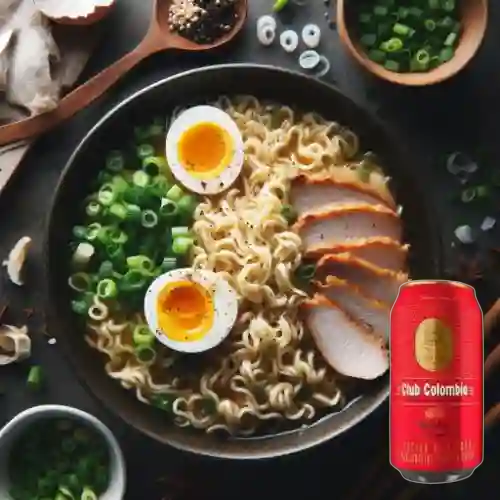 Combo Spicy Tonkatsu Ramen + Cerveza Lata 330ml