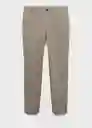 Pantalón Barna Gris Talla 38 Hombre Mango