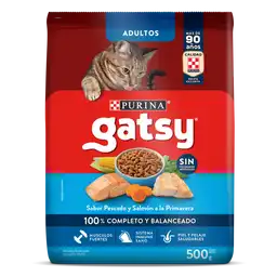Comida para Gatos Purina Gatsy pescado y salmón 500gr