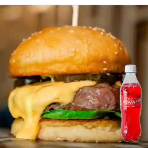 Combo Hamburguesa la Americana + Kola Roman 250 ml