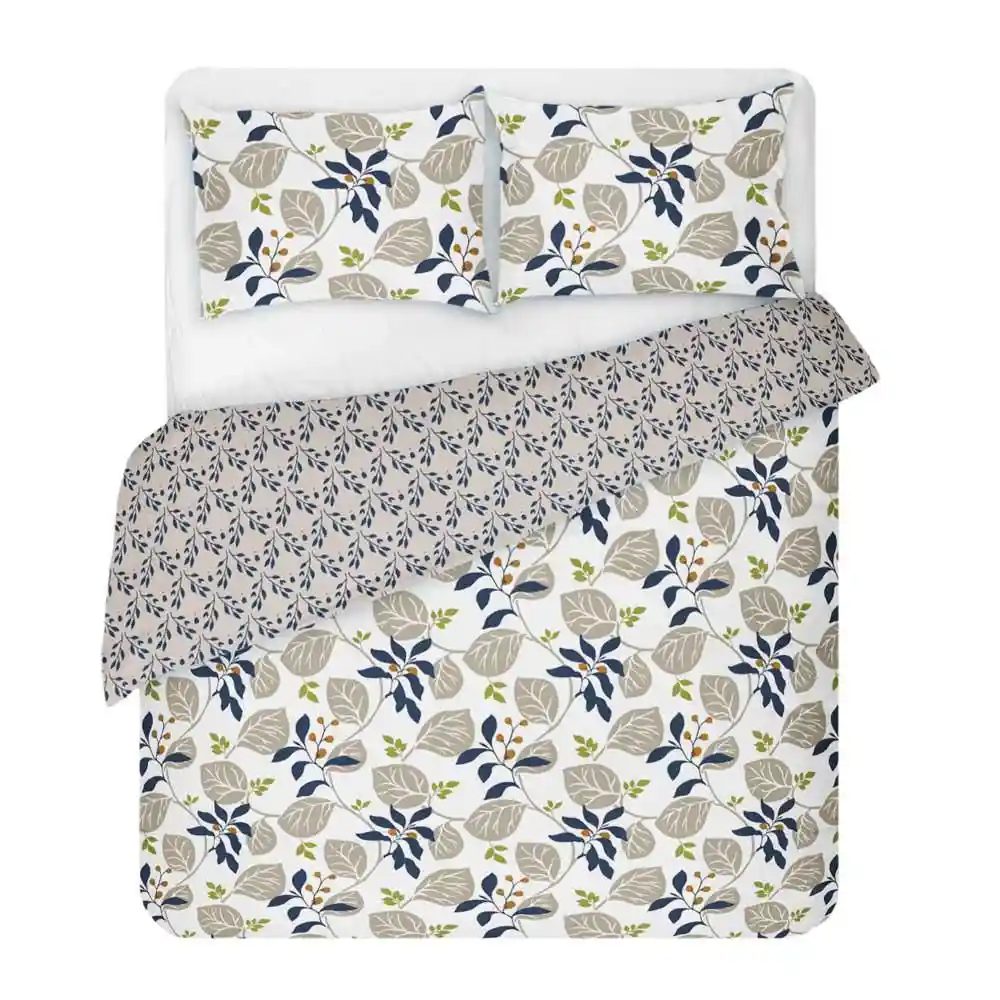 Edredon Ruana King D/f Tarragon King-estampado