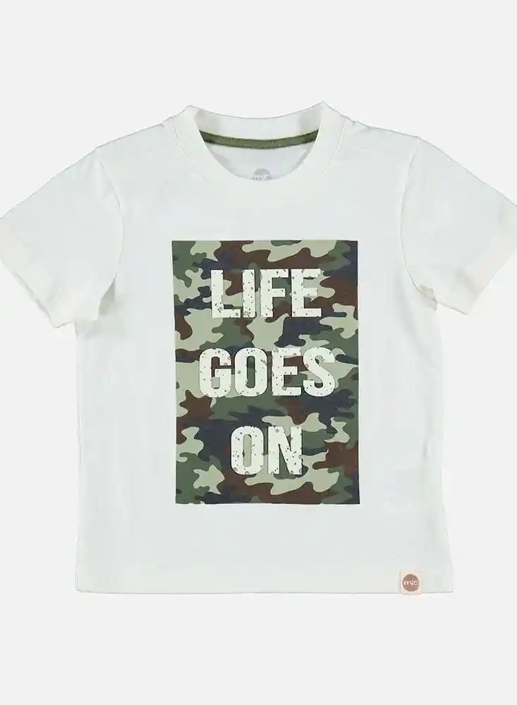 Camiseta Corta Para Bebé Niño Mic 93116388