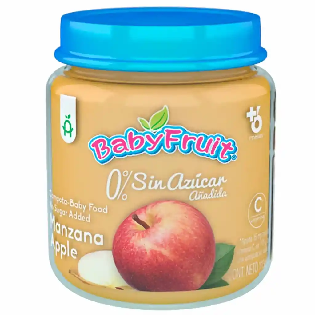 Baby Fruit Compota Sabor Manzana sin Azúcar