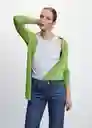 Cárdigan Alma Verde Talla XS Mujer Mango