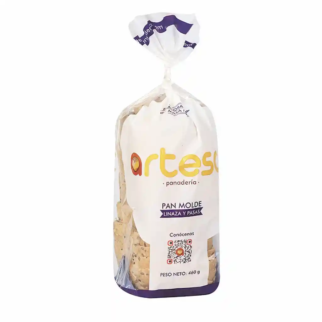 Artesa Pan Molde Linaza y Pasas