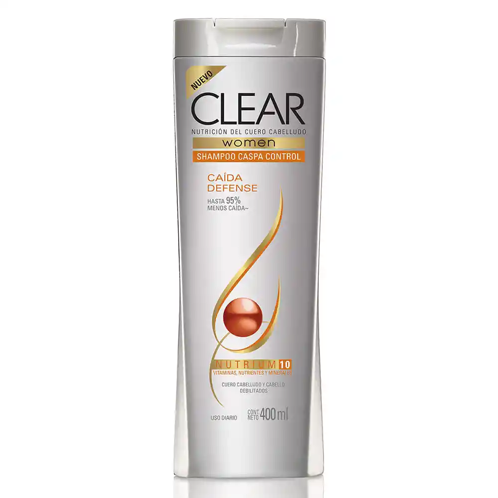 Clear Shampoo Women Caída Defense Control Caspa