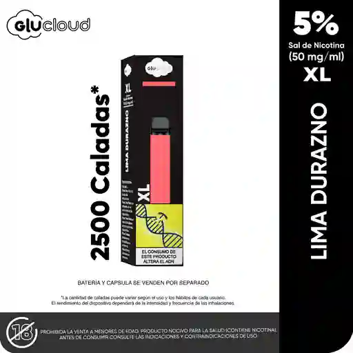 Glucloud Vapeador  Lima Durazno XL
