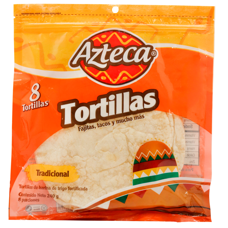 Azteca Tortilla de Harina Tradicional 240 g