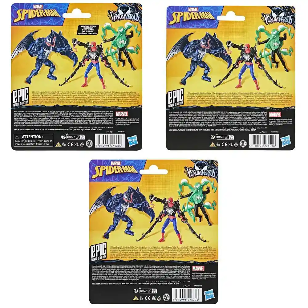 Figura de Acción Spiderman Epic World Of Action Venomversus Surtido