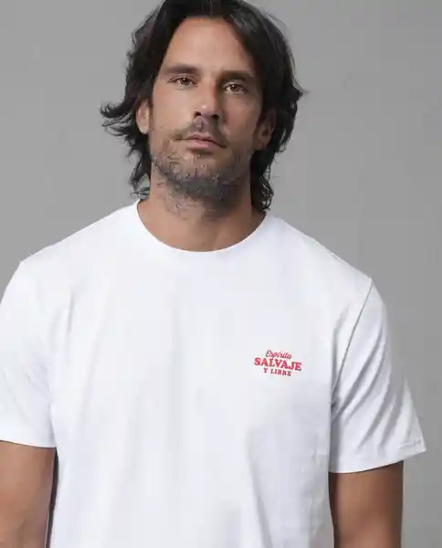 Camiseta Hombre Blanco Talla L 109G021_BLA110601 Rifle