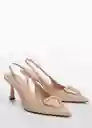 Zapatos Franie Nude Talla 37 Mujer Mango