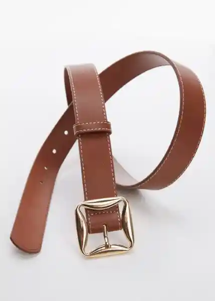 Cinturón Malta Marrón Talla M Mujer Mango