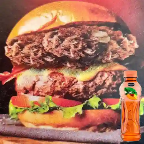 Combo Burger Chona + Fuze Tea Durazno 400ML