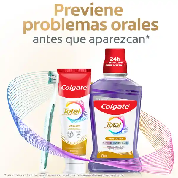 Crema Dental Colgate Total 12 Anti Sarro 75 mL x 3