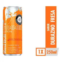 Red Bull Bebida Energizante Durazno Fresa 250 mL