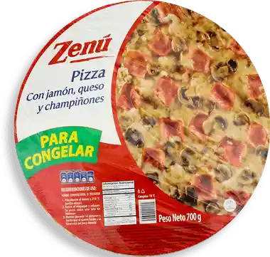 Zenú Pizza Jamón Queso y Champiñones