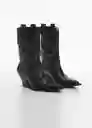 Botas Dolores Negro Talla 38 Mujer Mango