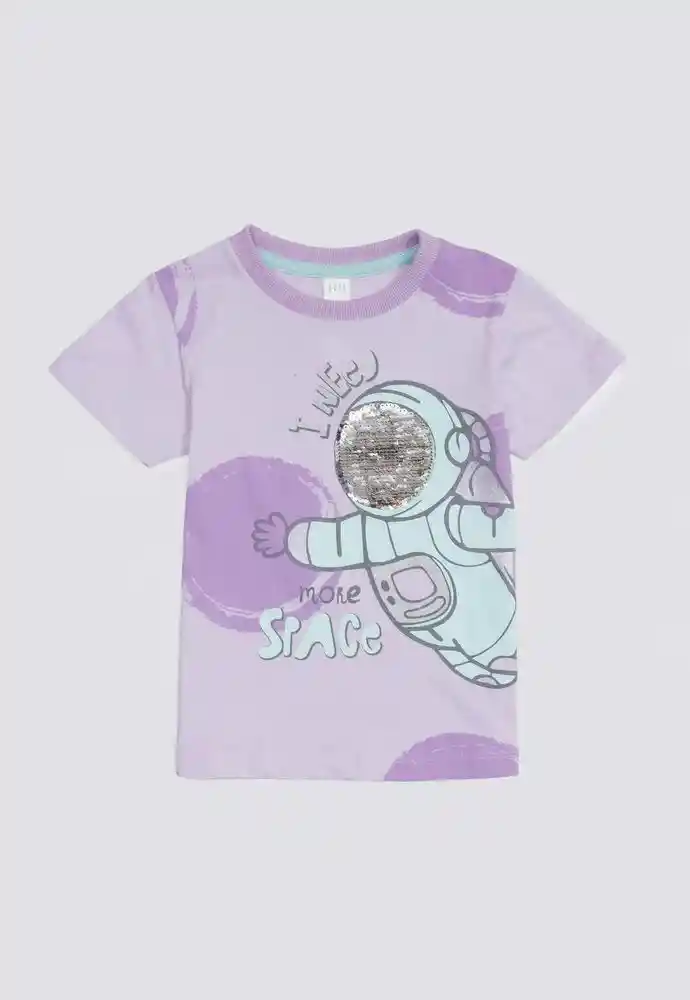 Camiseta Manga Corta 5t-lila