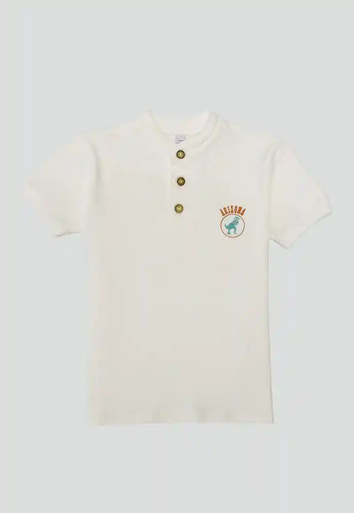 Camiseta Manga Corta 4t-ivory